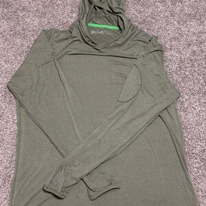 Free Fly Apparel Green Lightweight Sun Hoodie
